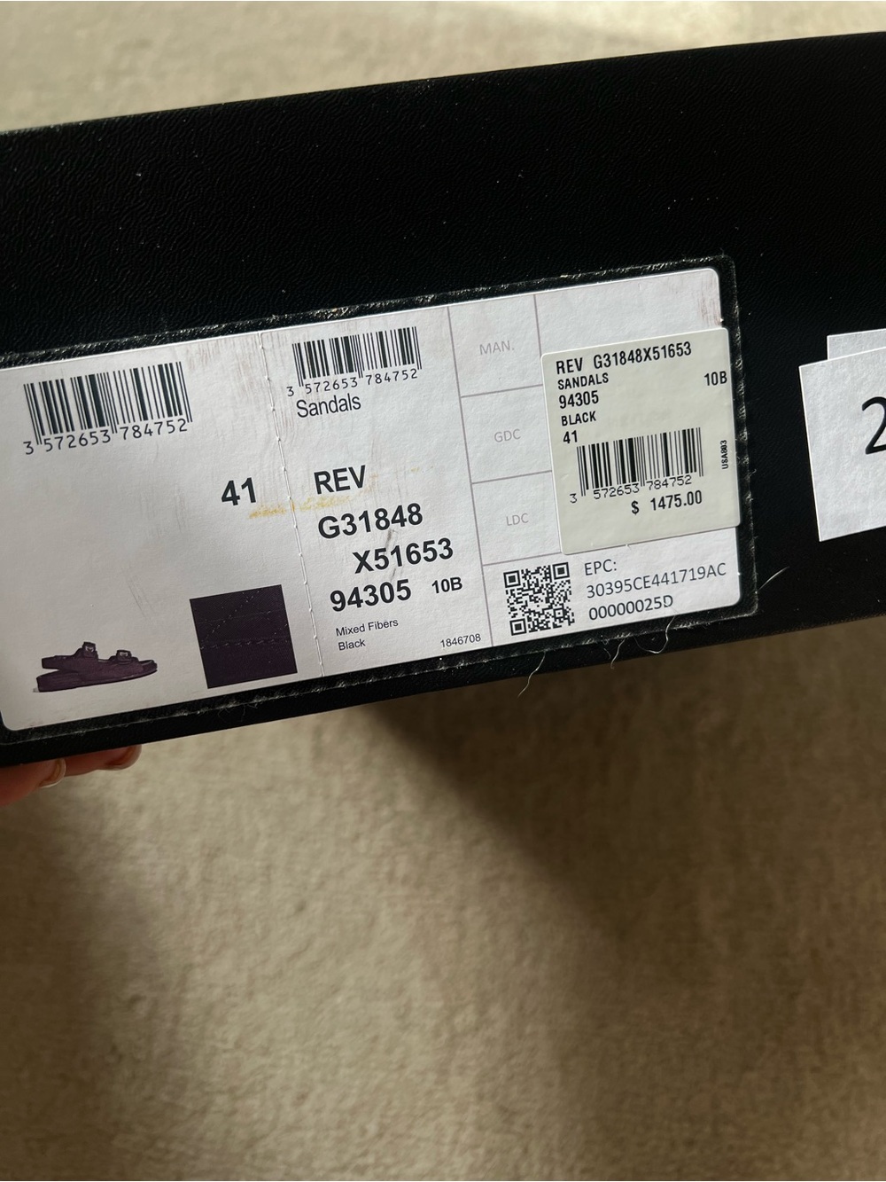 Chanel Black CC Logo Dad Sandals - Picture 4 of 5